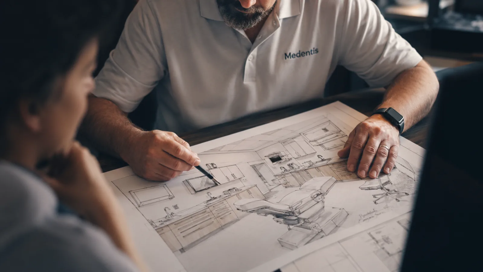 Plans et rendus 3D pour la conception d'un cabinet médical sur mesure