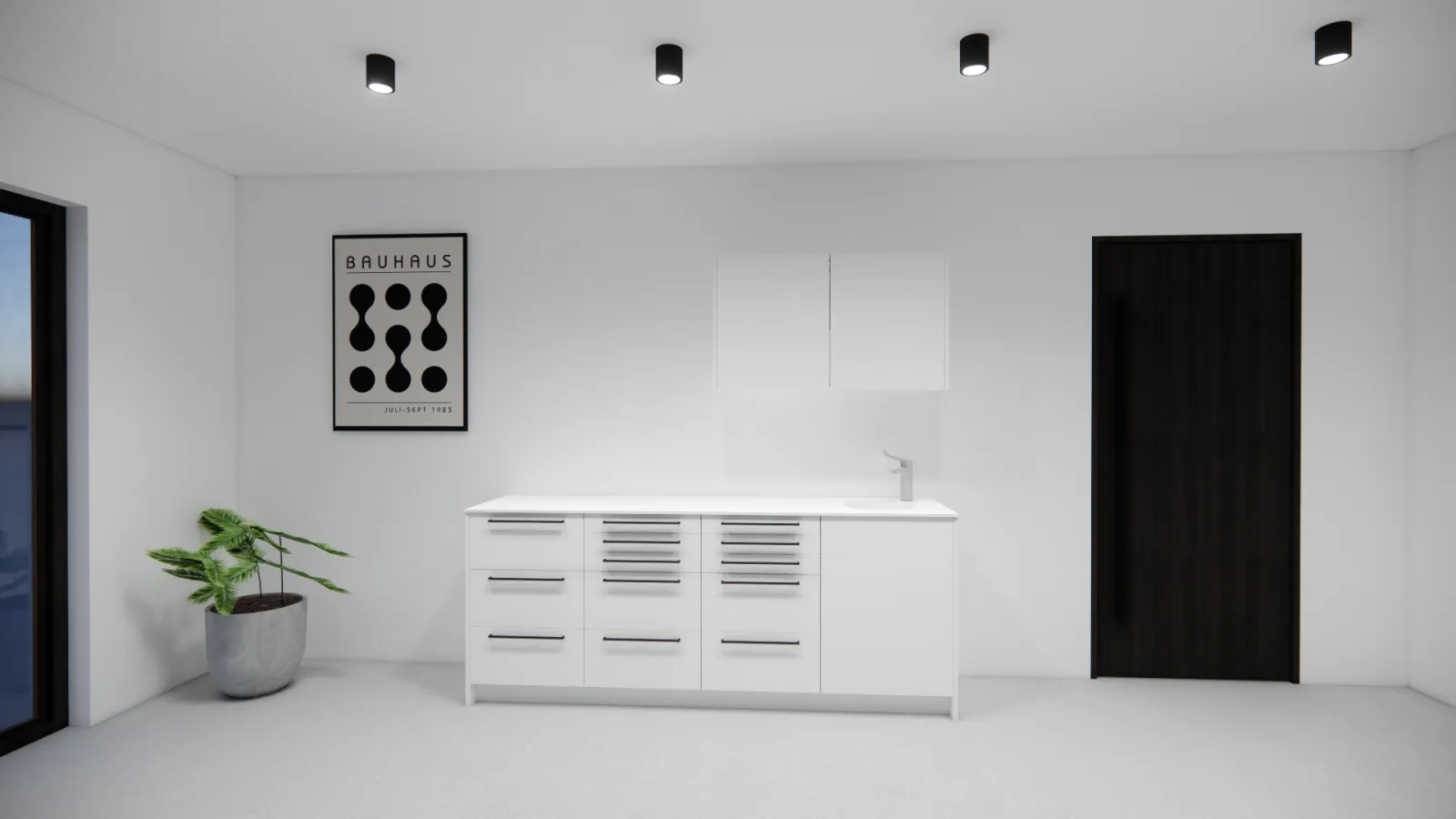 Mobilier sur mesure pour salle de soins médicale